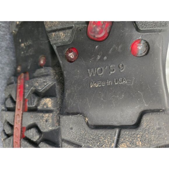 Sloggers Floral Rain Boots Women 9 Red Slip- On Fall Winter Calf Height - Picture 8 of 8